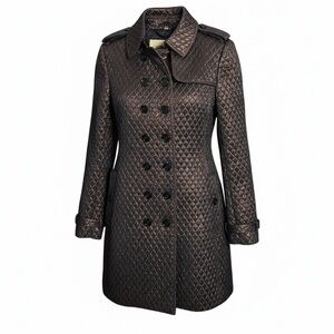 NEW Burberry London Quilted Trench Coat Bronze Copper Belted